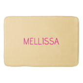 Tapis De Bain Cream minimalist custom name (Devant)