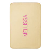 Tapis De Bain Cream minimalist custom name (devant Vertical)