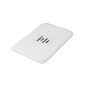 Tapis De Bain Create Your Own white  (Angle)