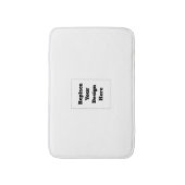 Tapis De Bain Create Your Own white  (Devant (Vertical))