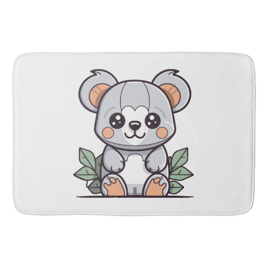 Tapis De Bain Création de Koala Vector Magique Kawaii (Devant)