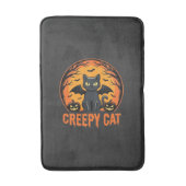 Tapis De Bain Création graphique de chat effrayant Halloween cha (Devant (Vertical))