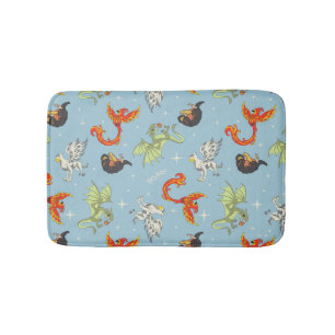 Tapis De Bain Créatures Magiques Motif Vintage