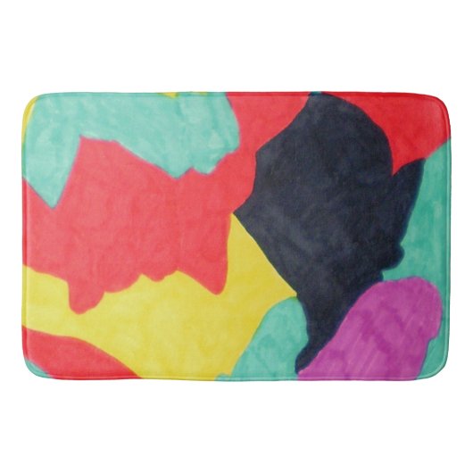 Tapis de bain créatures rouges (Devant)