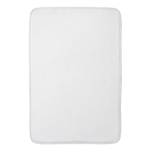 Tapis De Bain Créez votre propre personnalisation Solide Blanc (devant Vertical)