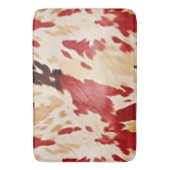 Tapis De Bain Crème blanche rouge Cowgirl occidentale (devant Vertical)
