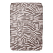 Tapis De Bain Crème Brown Zebra Print (devant Vertical)