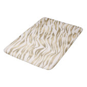 Tapis De Bain Crème d'or Zebra Print           (Angle)