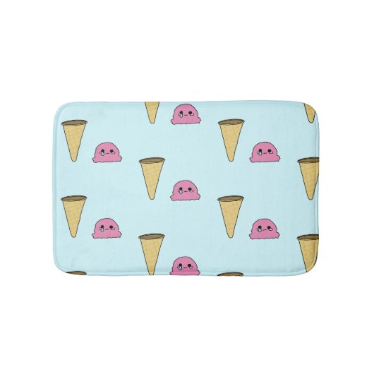 Tapis De Bain Crème Glacée Renversée (Devant)