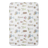 Tapis De Bain Crème glacée Sundae Desserts Motif Blanc (devant Vertical)