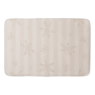 Tapis De Bain Crème pâle moderne du milieu du siècle