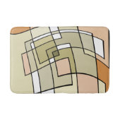 Tapis De Bain Crème Pastel Automne Art Abstrait (Devant)