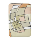 Tapis De Bain Crème Pastel Automne Art Abstrait (Devant (Vertical))