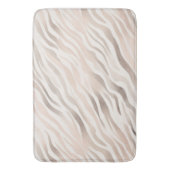 Tapis De Bain Crème rose Beige Zebra Poster de animal (devant Vertical)