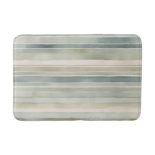 Tapis De Bain Crème turquoise bleue Sage vert Distressed (Devant)
