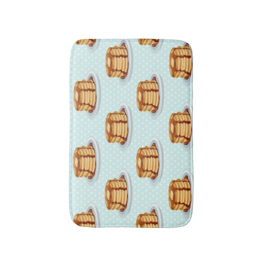Tapis De Bain Crêpes avec sirop d'érable et Motif Polkadot (Devant (Vertical))