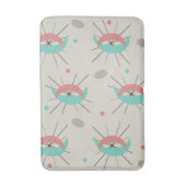 Tapis De Bain Crescents modernes du Moyen-siècle rose Turquoise (Devant (Vertical))