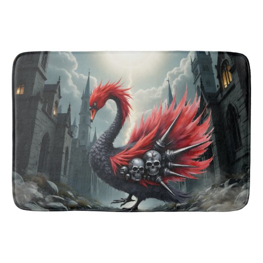 Tapis De Bain Crimson Cathedral Swan. (Devant)