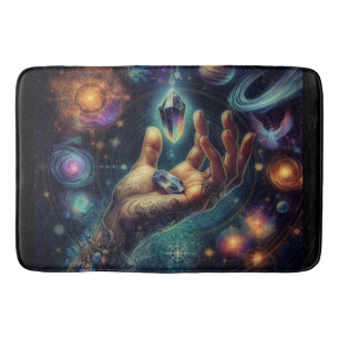 Tapis De Bain Cristal Céleste dans la galaxie Spacy de la paume