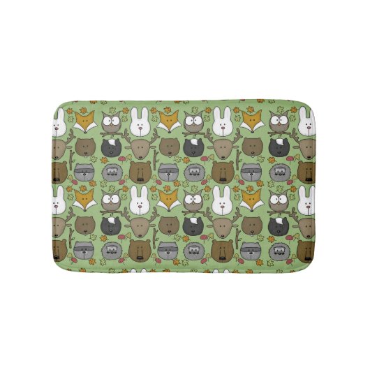 Tapis De Bain Critère des bois - Meilleurs amis forestiers (Devant)