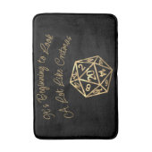 Tapis De Bain Critère RPG | Jeu de rôle Gold Retro Tablett (Devant (Vertical))