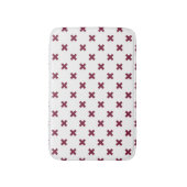 Tapis De Bain Crochets Mulberry sur blanc (Devant (Vertical))