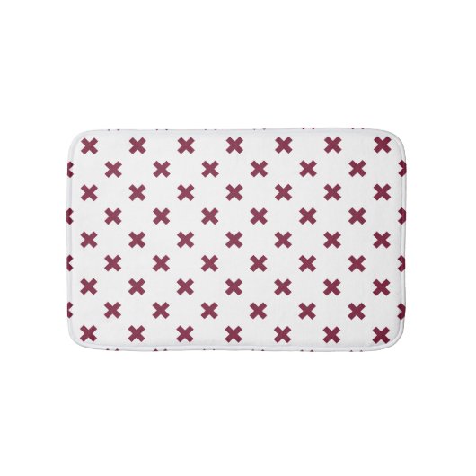 Tapis De Bain Crochets Mulberry sur blanc (Devant)