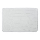 Tapis De Bain Crocodile blanc - Impression (Devant)