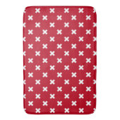 Tapis De Bain Croix blanche sur le rouge (devant Vertical)