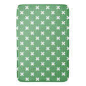Tapis De Bain Croix blanche sur le vert (devant Vertical)