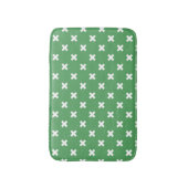 Tapis De Bain Croix blanche sur le vert (Devant (Vertical))