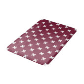 Tapis De Bain Croix blanche sur mûrier (Angle)