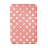 Tapis De Bain Croix blanche sur pêche (Devant (Vertical))