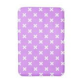 Tapis De Bain Croix blanches sur lilas (Devant (Vertical))