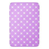Tapis De Bain Croix blanches sur lilas (devant Vertical)