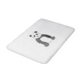 Tapis De Bain Croquis de panda en noir et blanc (Angle)