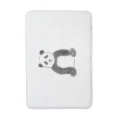 Tapis De Bain Croquis de panda en noir et blanc (Devant (Vertical))