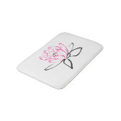 Tapis De Bain Croquis d'une fleur de lotus (Angle)