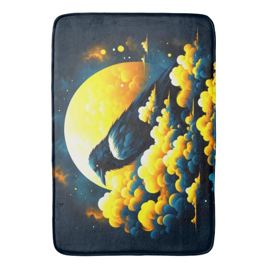 Tapis De Bain Crow Art (devant Vertical)