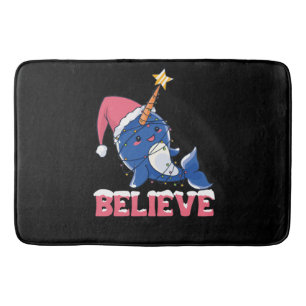 Tapis De Bain Croyez Narwhal Noël Fée Lumières
