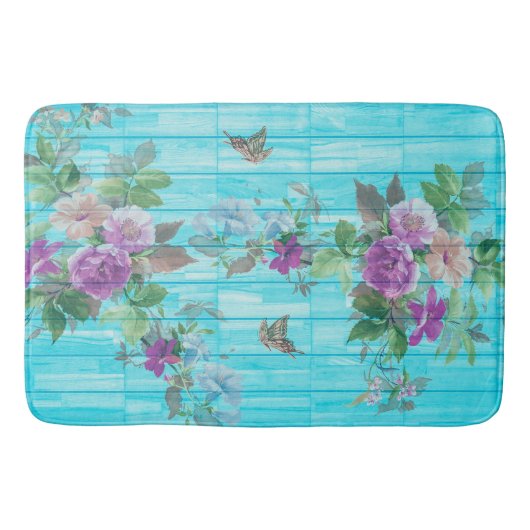 Tapis De Bain Cru de turquoise (Devant)