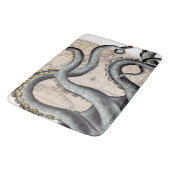 Tapis De Bain Cru gris de carte de tentacules (Angle)