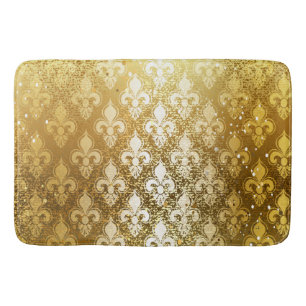 Tapis De Bain Cru, or, fleur de lis, antiquité, cru, chic,