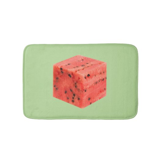 Tapis De Bain Cube d'origine frais de pastèque rouge sucrée (Devant)