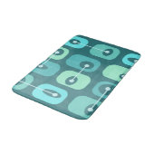 Tapis De Bain Cubes Squishy Abstraits Turquoise (Angle)