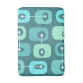 Tapis De Bain Cubes Squishy Abstraits Turquoise (Devant (Vertical))