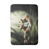 Tapis De Bain Cuddle Fox dans la forêt de Misty (Devant (Vertical))