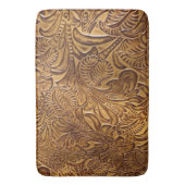 Tapis De Bain Cuir Brown Faux (devant Vertical)