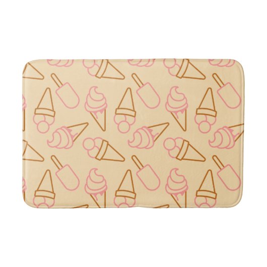 Tapis De Bain Cuisine estivale avec contours de glace (Devant)