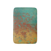 Tapis De Bain Cuivre Turquoise Bleu Orange Texture Brown (Devant (Vertical))